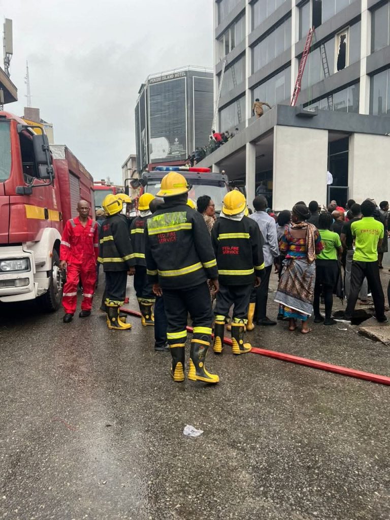 Lagos Inferno: Fire Service assessing structural safety of Afriland Tower