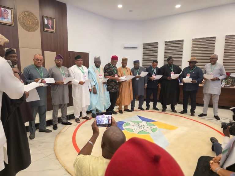 PDP Crisis Deepens as Wike’s Faction Installs 13-Member Caretaker NWC