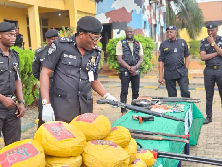 Police Arrests Ten Suspected Kidnappers, Armed Robbers, Recovers Arms