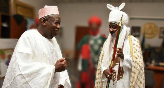 Ganduje Recognises Sanusi as Emir of Kano for First Time Since 2020 Dethronement